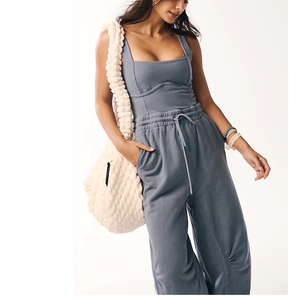 FP Movement Free People Skyline Jumpsuit Misty Blue